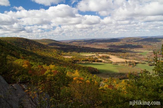 View of the valley below from Pinwheel Vista.