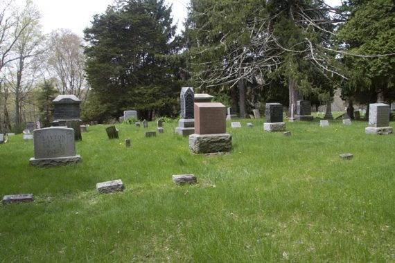 Gravestones of Walpack Cemetary.