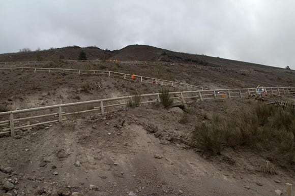 Steep switchbacks at the start of the hike.