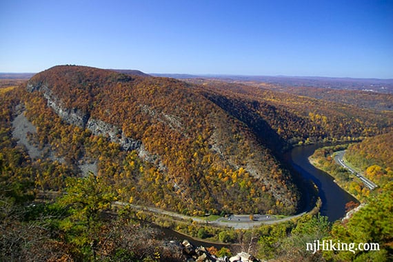 View of Mt. Minsi from the summit of Mt. Tammany.