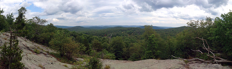 Panorama from Overlook Rock, Norvin Green S.F.