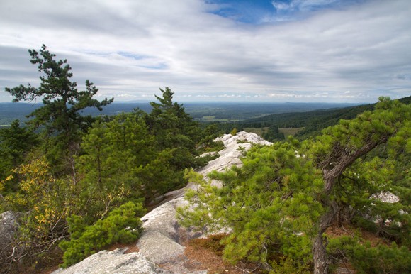 View from Bonticou Crag in the Monhonk Preserve