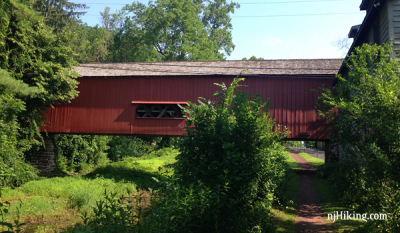 Uhlerstown Covered Bridge on the D&L Canal path