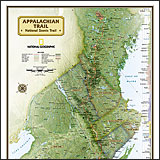 Appalachian Trail Wall Map.