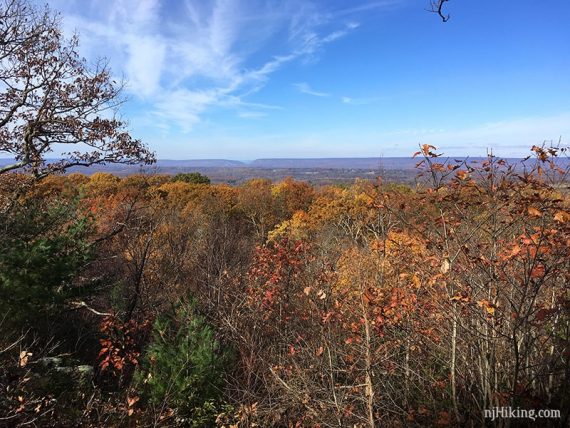 View of the Gap in the Kittatinny Ridge in the far distance.
