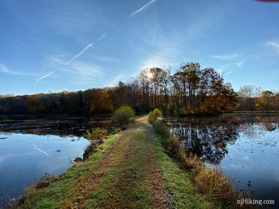 Causeway over Ghost Lake.