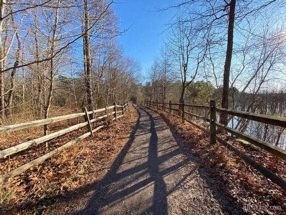 Fence along the trail.
