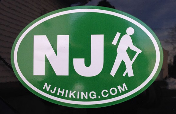NJ Hiking Sticker