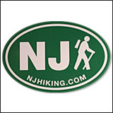 NJ Hiking Sticker