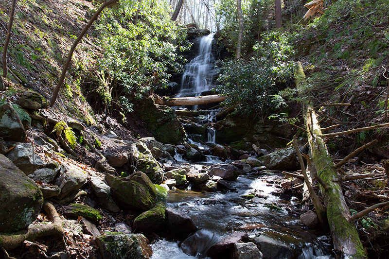 Silver Spray Falls also known as Hidden Falls - Sussex County