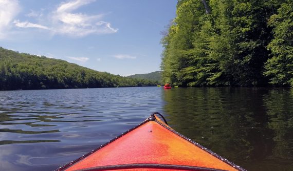 Kayakers on Monksville Reservoir