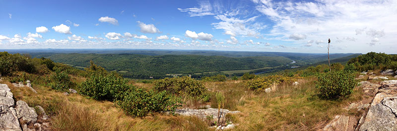 Panorama from Raccoon Ridge.