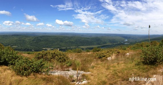 Delaware River seen from Raccoon Ridge on Mount Mohican.