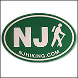 NJ Hiking Sticker