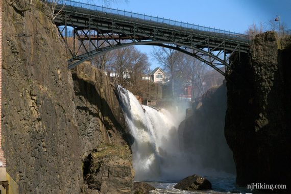 Bridge spanning over the Great Falls.