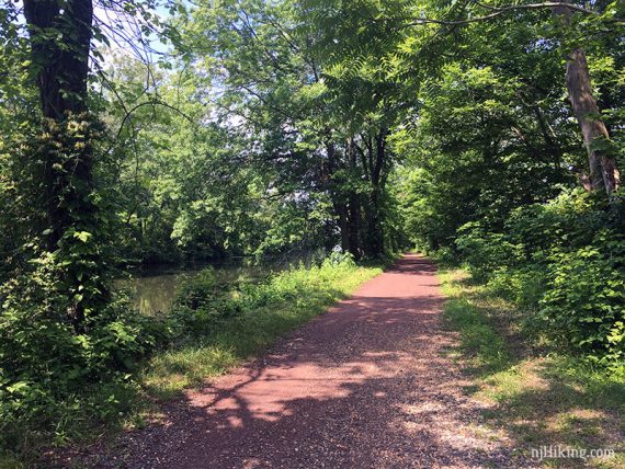 Red dirt of the D&R Canal Towpath