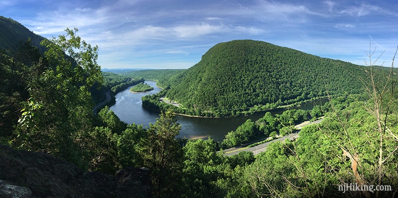 Mt. Minsi seen while hiking up Mt. Tammany.