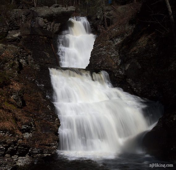 Three-tiered Raymondskill Falls.