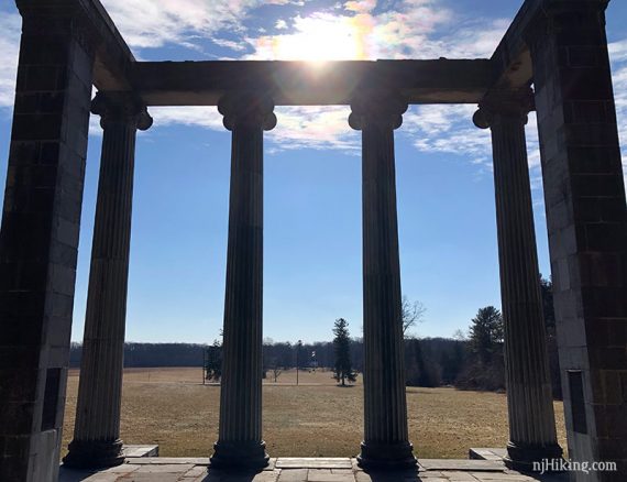 Colonnade at Princeton Battlefield.