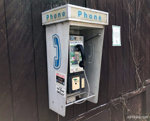 Pay phone at the Round Valley pavillion