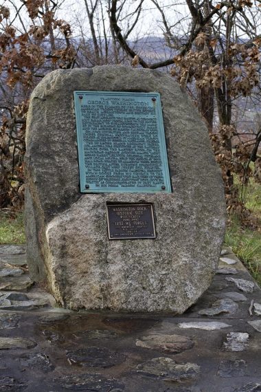 Washington Rock monument