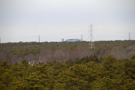 View of the Hindenberg hanger from the Observation Center.