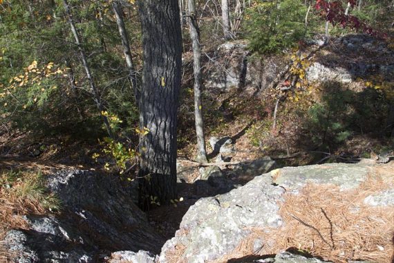 One of several rock scrambles