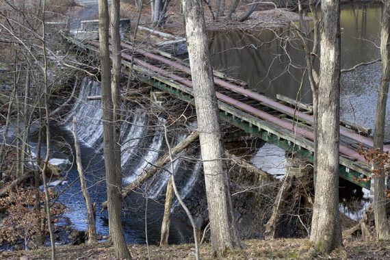 Dam on Rahway Trail.