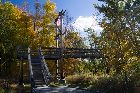Pochuck Suspension Bridge.