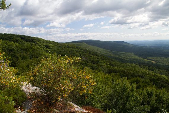 View after exiting the caves.