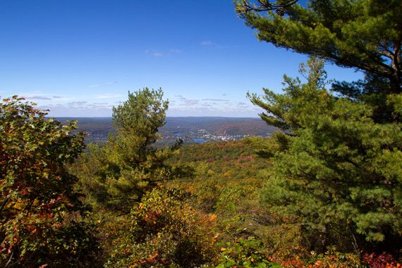 View of Port Jervis, PA from the Monument Trail.