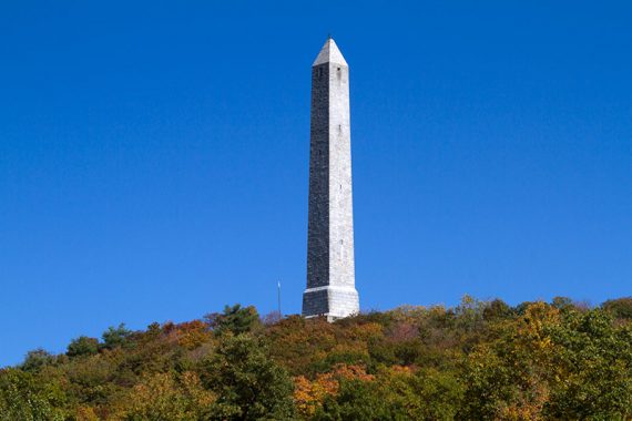 Monument seen from Lake Marcia.