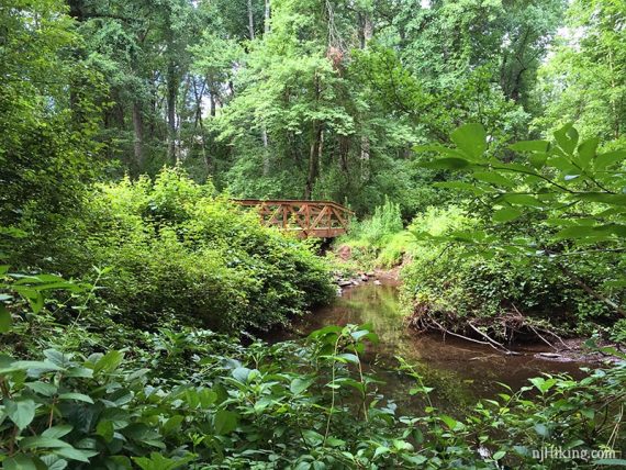 Bridge with a stream in the foreground