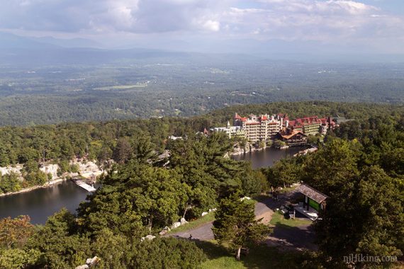 View of Mohonk Mountain House from Sky Top Tower