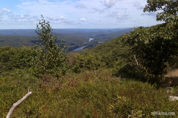 View from a ridge overlooking the Delaware River.