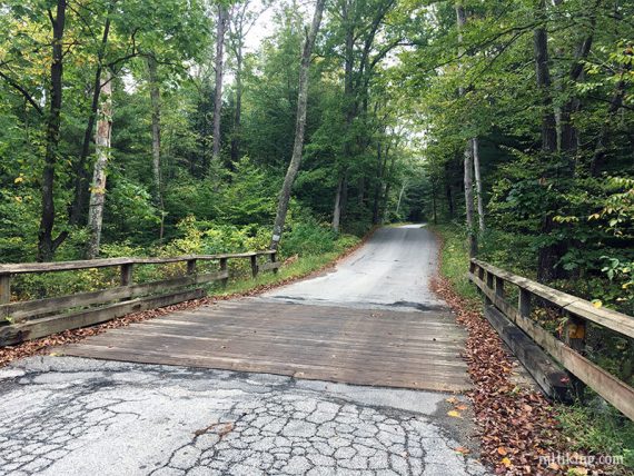 Bridge on the park road to start the trail