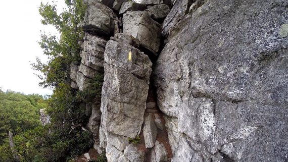 Bonticou Crag chimney.