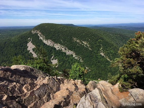 View of Mt. Minsi from the top of Mt. Tammany.