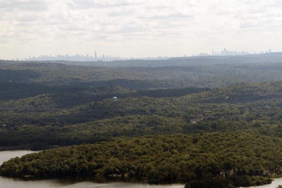 View of the NYC skyline from Wyanokie High Point