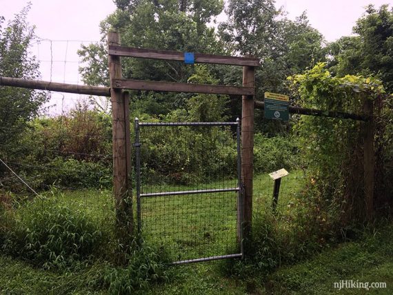 Fence around replanted fields