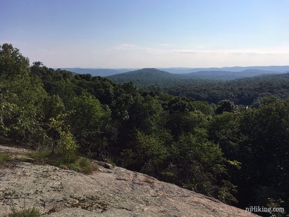View from Overlook Rock when the trees are green.