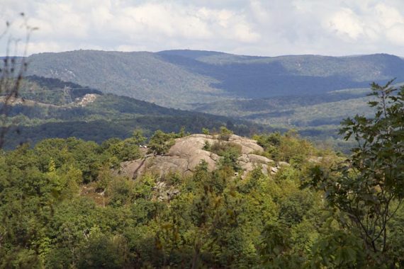 Close up of Wyanokie High Point from Carris Hill