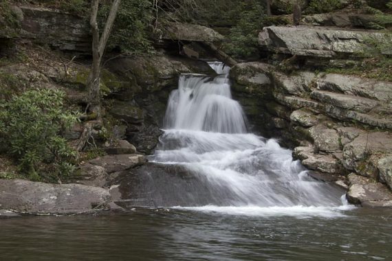 Van Campens Glen waterfall