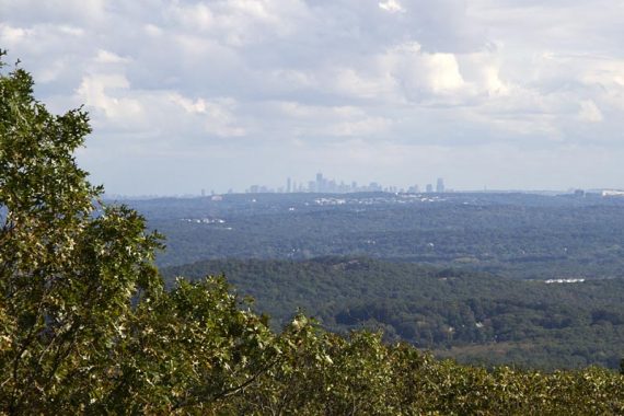 NYC skyline from Buck Mountain