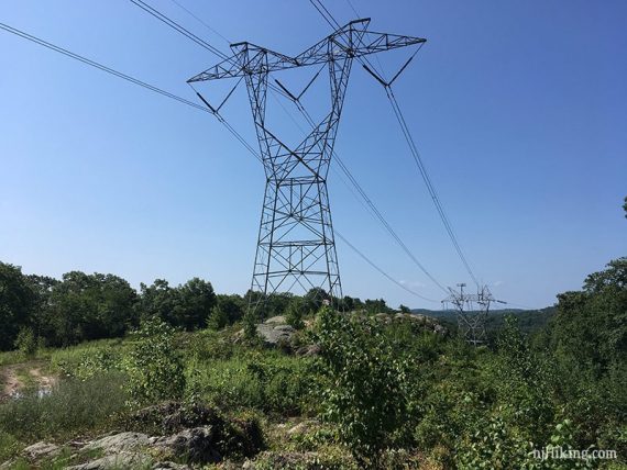 Large power tower and lines.