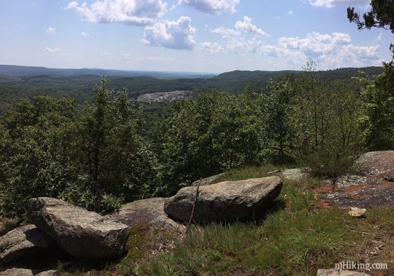 View from Manaticut Point - quarry in the distance.