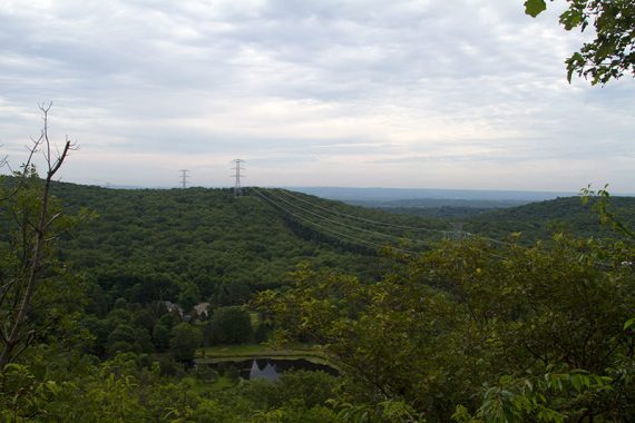 First viewpoint, when clear the NYC skyline can be visible.