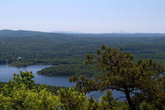 New York City skyline from Wyanokie High Point.