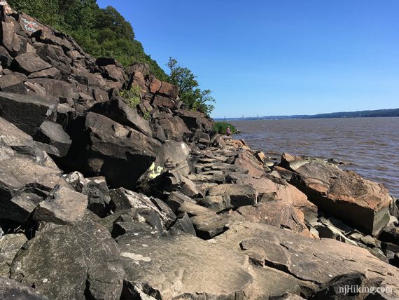 Flat section of rocks created through the Giant Stairs.