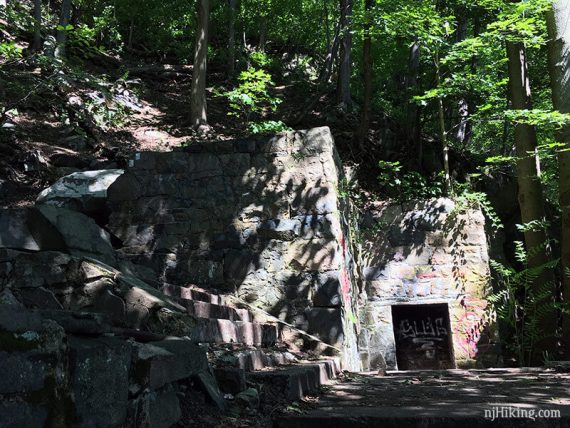 Ruins near Peanut Leap falls.
